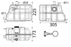 Ausgleichsbehälter Kühlmittel für FORD RANGER