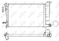Kühler Motorkühlung für CITROËN PEUGEOT XSARA Break ZX 306 Schrägheck Cabriolet