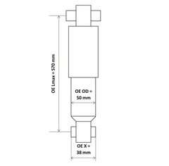 Stoßdämpfer Hinterachse für IVECO DAILY III Pritsche/Fahrgestell Kasten Bus IV