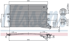 Kondensator Klimaanlage für SAAB 9-5 Kombi