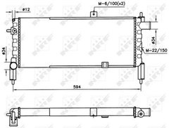 Kühler Motorkühlung für OPEL CORSA A TR CC Kasten/Schrägheck