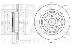 2x Bremsscheibe Hinterachse für MERCEDES-BENZ GLE Coupe M-KLASSE