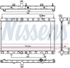 Kühler Motorkühlung für NISSAN