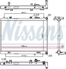 Kühler Motorkühlung für NISSAN INFINITI