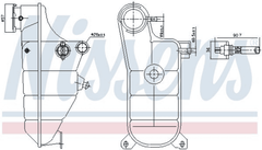 Ausgleichsbehälter Kühlmittel für MERCEDES-BENZ 124 Stufenheck T-Model 190