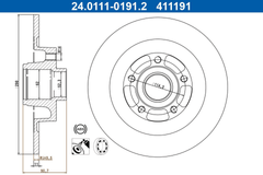 2x Bremsscheibe Hinterachse für RENAULT ESPACE V