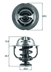 Thermostat Kühlmittel für VW BEETLE Cabriolet JETTA IV