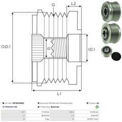 Lichtmaschine Generatorfreilauf für NISSAN