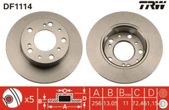 2x Bremsscheibe Vorderachse für CITROËN FIAT PEUGEOT C25 Kasten