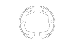 Bremsbackensatz Feststellbremse Hinterachse für HYUNDAI EQUUS / CENTENNIAL