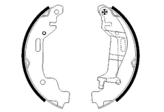 Bremsbackensatz Hinterachse für OPEL AGILA