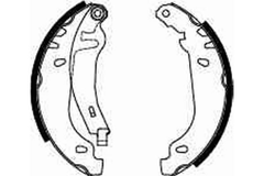 Bremsbackensatz Hinterachse für CITROËN PEUGEOT VW ZX XSARA Coupe Break 306