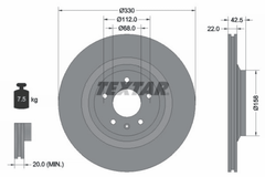 2x Bremsscheibe Hinterachse für AUDI A6 Allroad C6 Avant