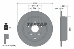 2x Bremsscheibe Hinterachse für HONDA CR-V III IV