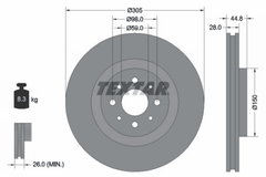 2x Bremsscheibe Vorderachse für ALFA ROMEO MITO