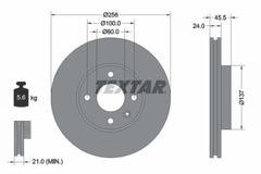 2x Bremsscheibe Vorderachse für CHEVROLET AVEO Stufenheck Schrägheck