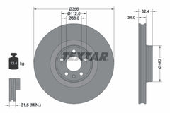 2x Bremsscheibe Vorderachse für AUDI A6 Allroad C7