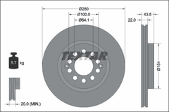 2x Bremsscheibe Vorderachse für MG ZS SUV