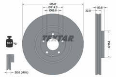 2x Bremsscheibe Vorderachse für MAZDA CX-60 CX-80