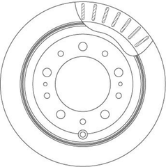 2x Bremsscheibe Hinterachse für TOYOTA LEXUS LAND CRUISER 100 LX