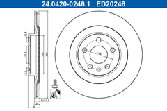 2x Bremsscheibe Hinterachse für POLESTAR 2