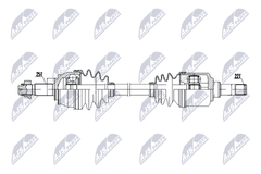 Antriebswelle Vorderachse links für FIAT PANDA / CLASSIC PUNTO Kasten/Schrägheck