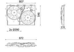 Lüfter Motorkühlung für FIAT DUCATO Kasten Pritsche/Fahrgestell Bus
