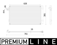 Kondensator Klimaanlage für BMW ALPINA 5 7 8 Coupe Gran Cabriolet B7