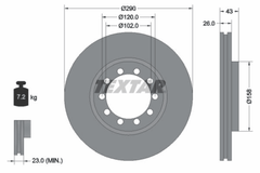 2x Bremsscheibe Vorderachse für RENAULT TRUCKS MASCOTT Kasten