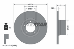 2x Bremsscheibe Vorderachse für FORD TRANSIT Kasten Bus Pritsche/Fahrgestell