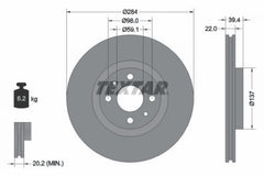2x Bremsscheibe Vorderachse für FIAT ALFA ROMEO LANCIA MULTIPLA VAN COUPE PUNTO