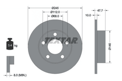 2x Bremsscheibe Hinterachse für AUDI VW A4 B5 Avant PASSAT Variant B5.5