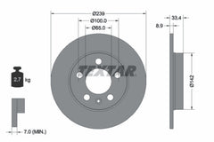 2x Bremsscheibe Hinterachse für VW SKODA AUDI BORA I GOLF IV Variant Van