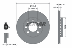 2x Bremsscheibe Vorderachse für AUDI VW A2 LUPO I