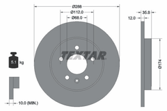 2x Bremsscheibe Hinterachse für AUDI SEAT A4 B7 Cabriolet Avant EXEO ST