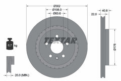 2x Bremsscheibe Hinterachse für VOLVO V60 I V70 III S60 II S80 XC70 Cross
