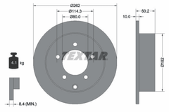 2x Bremsscheibe Hinterachse für MITSUBISHI LANCER VII VIII Sportback