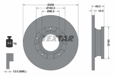 2x Bremsscheibe Hinterachse für FORD TOURNEO CUSTOM V362 Bus TRANSIT V363