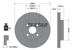 2x Bremsscheibe Vorderachse für TOYOTA AYGO X