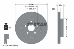 2x Bremsscheibe Vorderachse für TOYOTA YARIS