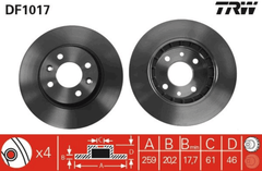 2x Bremsscheibe Vorderachse für RENAULT ESPACE I II VAN FUEGO 18 Variable 25