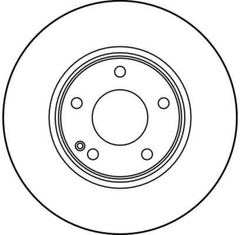 2x Bremsscheibe Vorderachse für MERCEDES-BENZ C-KLASSE