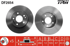 2x Bremsscheibe Vorderachse für MERCEDES-BENZ C-KLASSE