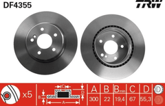 2x Bremsscheibe Hinterachse für MERCEDES-BENZ C-KLASSE T-Model Sportcoupe CLK