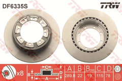 2x Bremsscheibe Vorderachse Hinterachse für RENAULT TRUCKS MASCOTT Kasten
