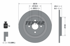 2x Bremsscheibe Hinterachse für DAIHATSU TOYOTA CHARADE VIII YARIS