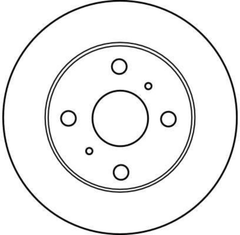 2x Bremsscheibe Vorderachse für TOYOTA STARLET