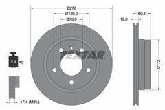 2x Bremsscheibe Hinterachse für BMW 3 Coupe Touring Cabriolet Compact