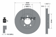 2x Bremsscheibe Vorderachse für SKODA SEAT VW AUDI STREETSCOOTER FABIA II Combi
