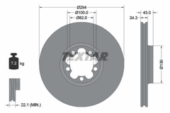 2x Bremsscheibe Vorderachse für FORD TRANSIT Kasten Pritsche/Fahrgestell Bus